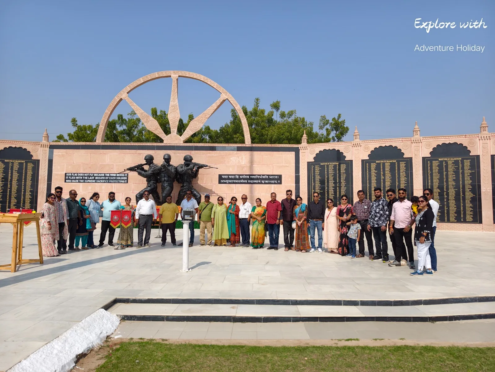 Adventure Holiday group during the Rajasthan tour