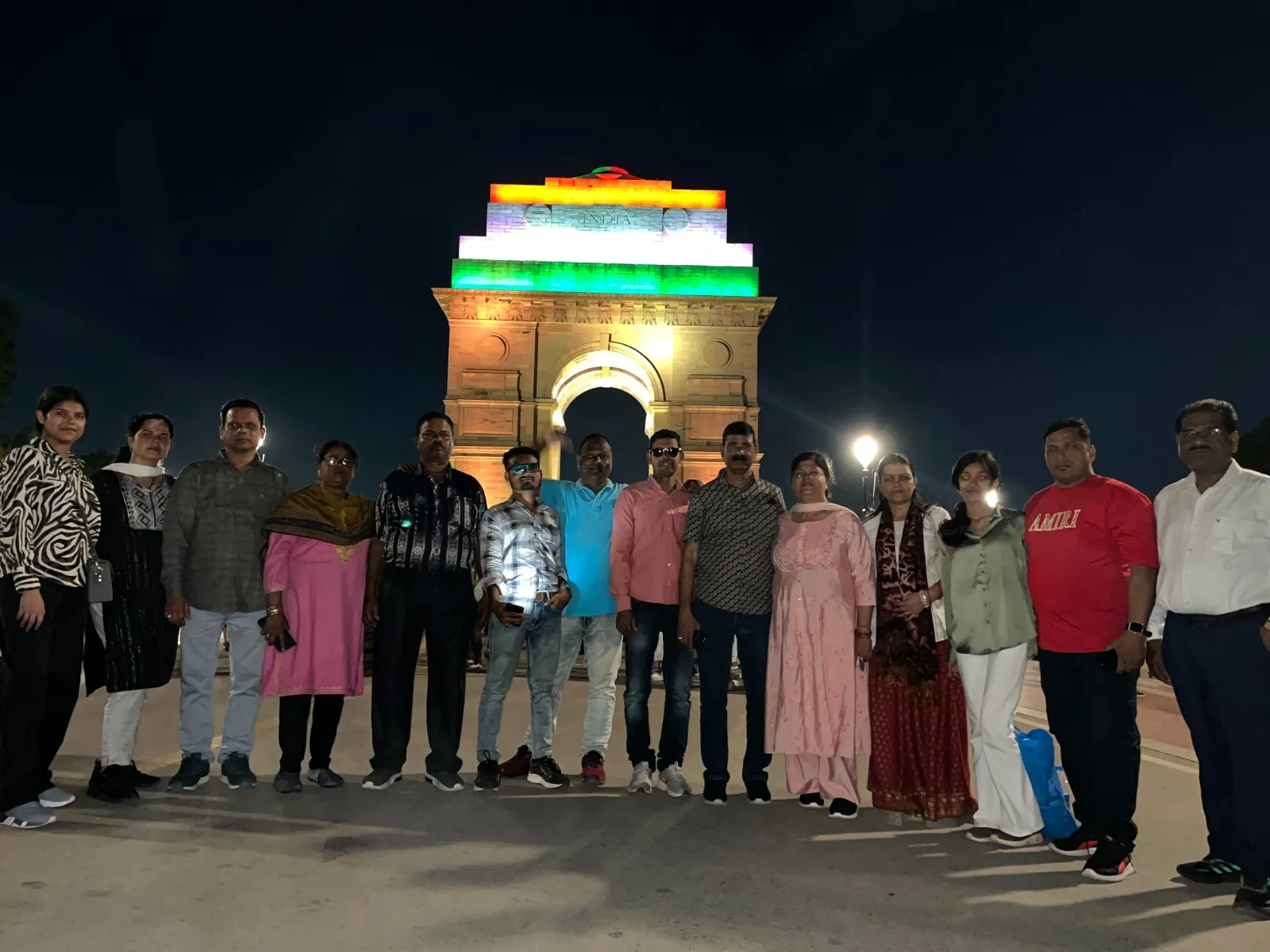 Adventure Holiday group during the Delhi tour