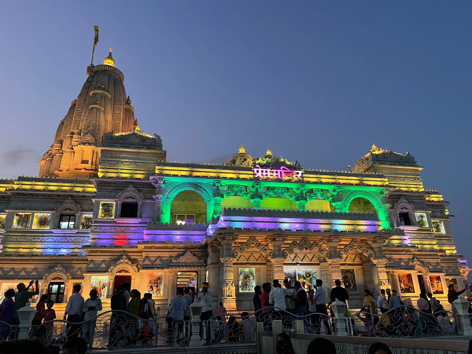 Adventure Holiday group during the Vrindavan tour