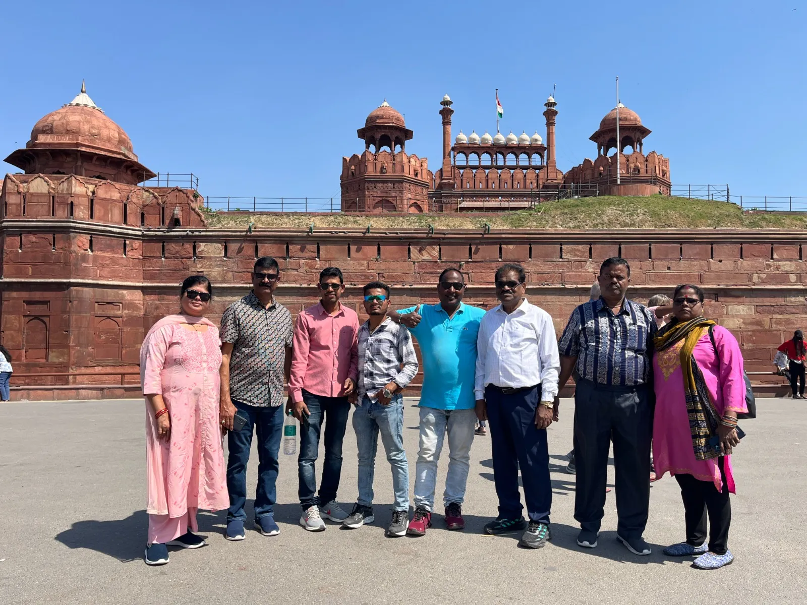 Adventure Holiday group during the Delhi tour