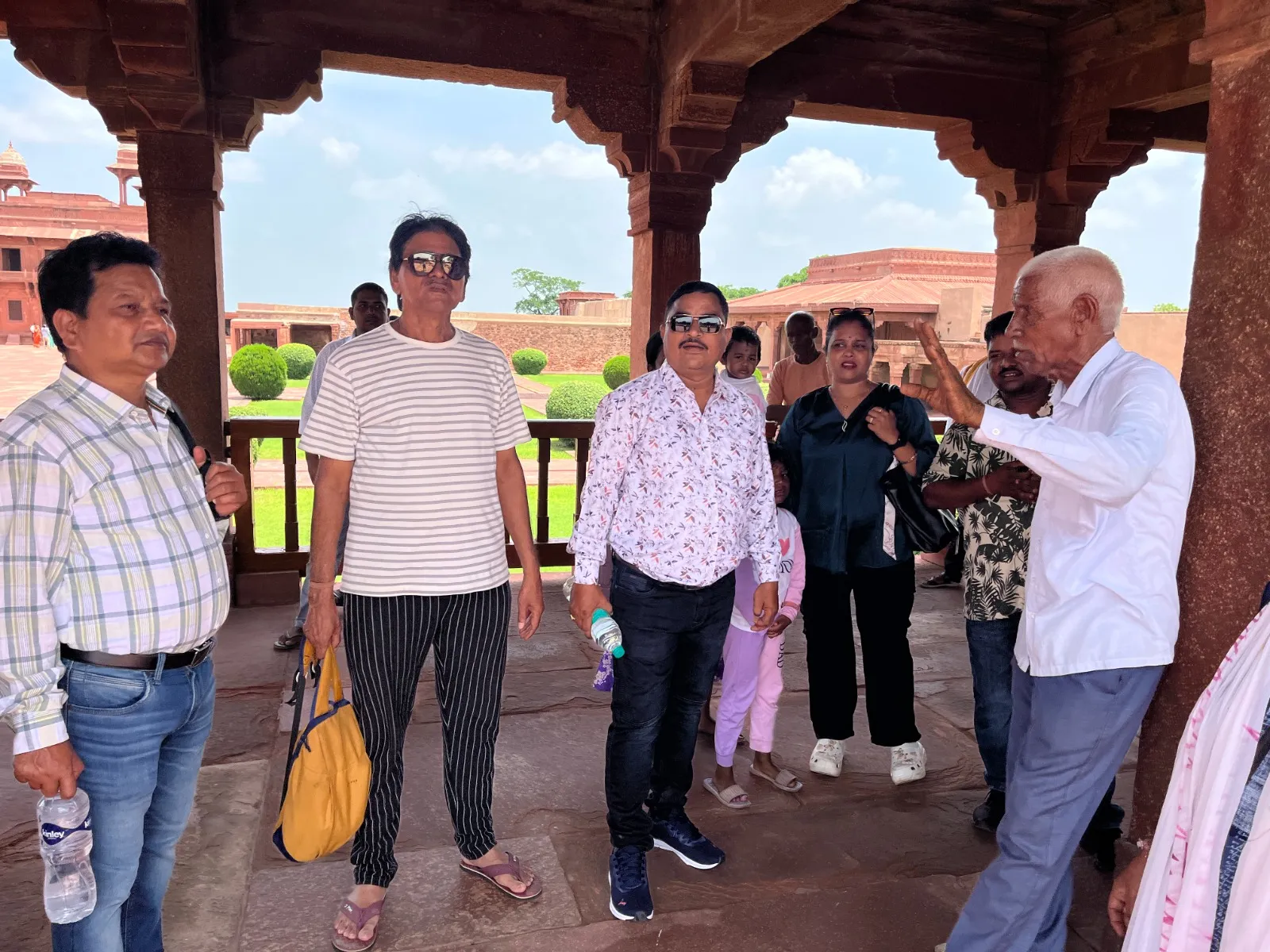 Adventure Holiday group during the Agra tour