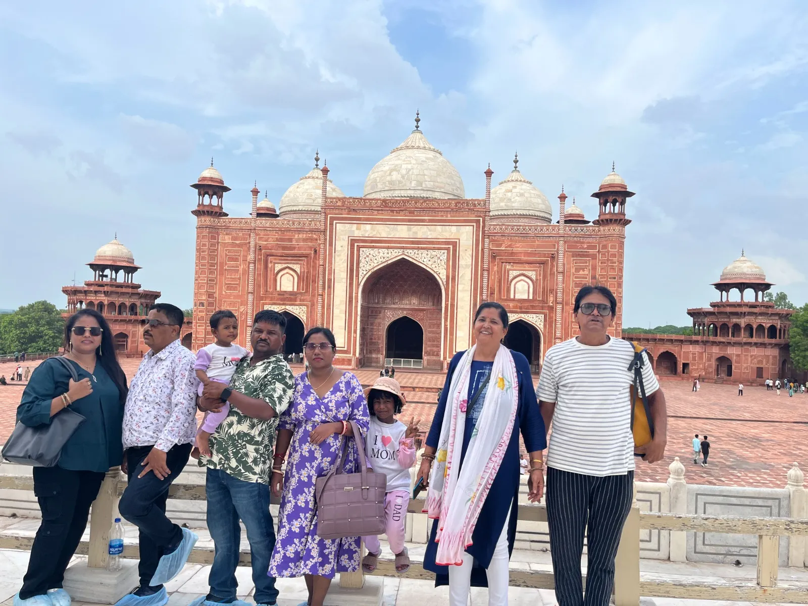 Adventure Holiday group during the Agra tour