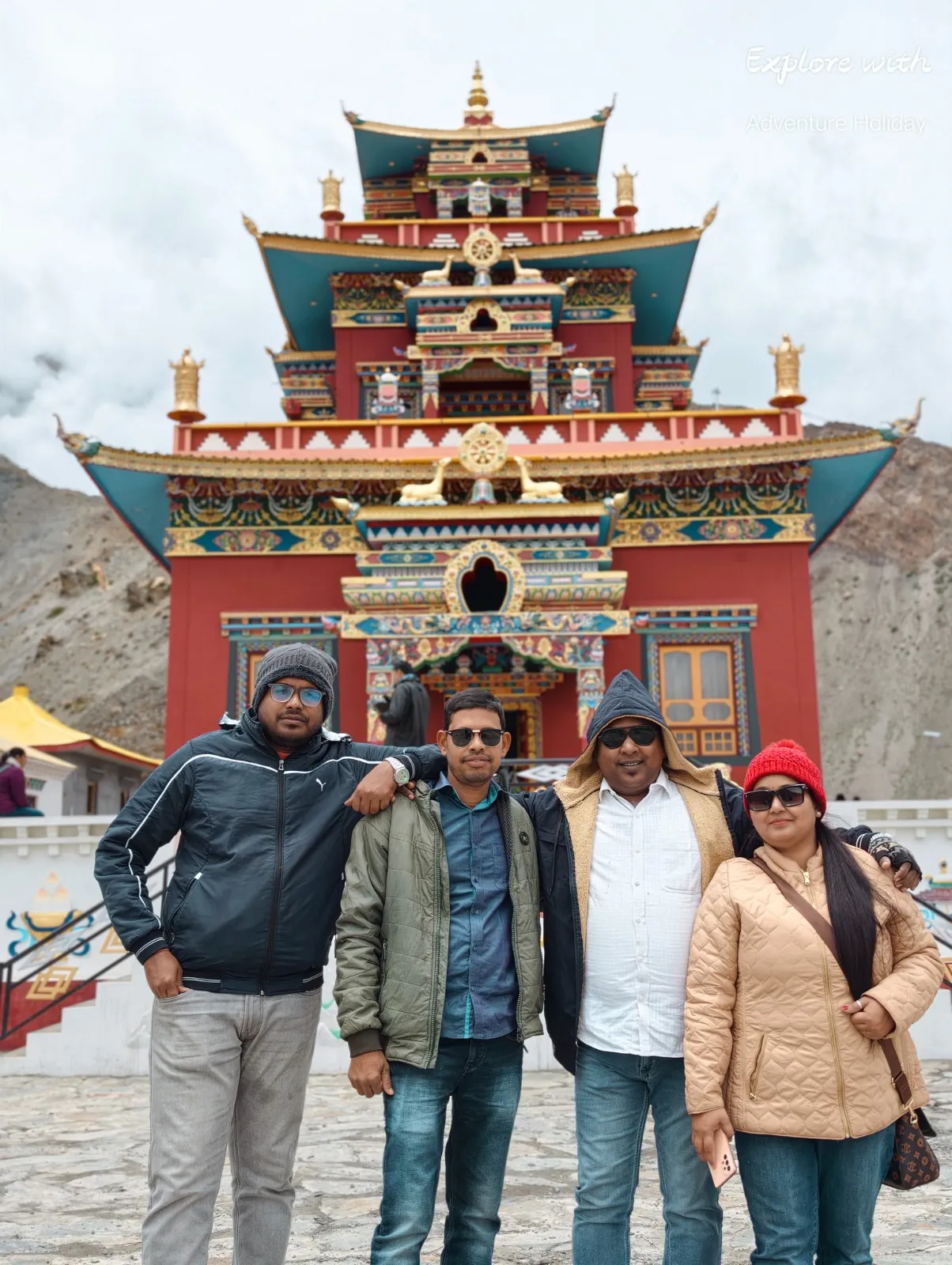 Adventure Holiday group during the Spiti Valley tour