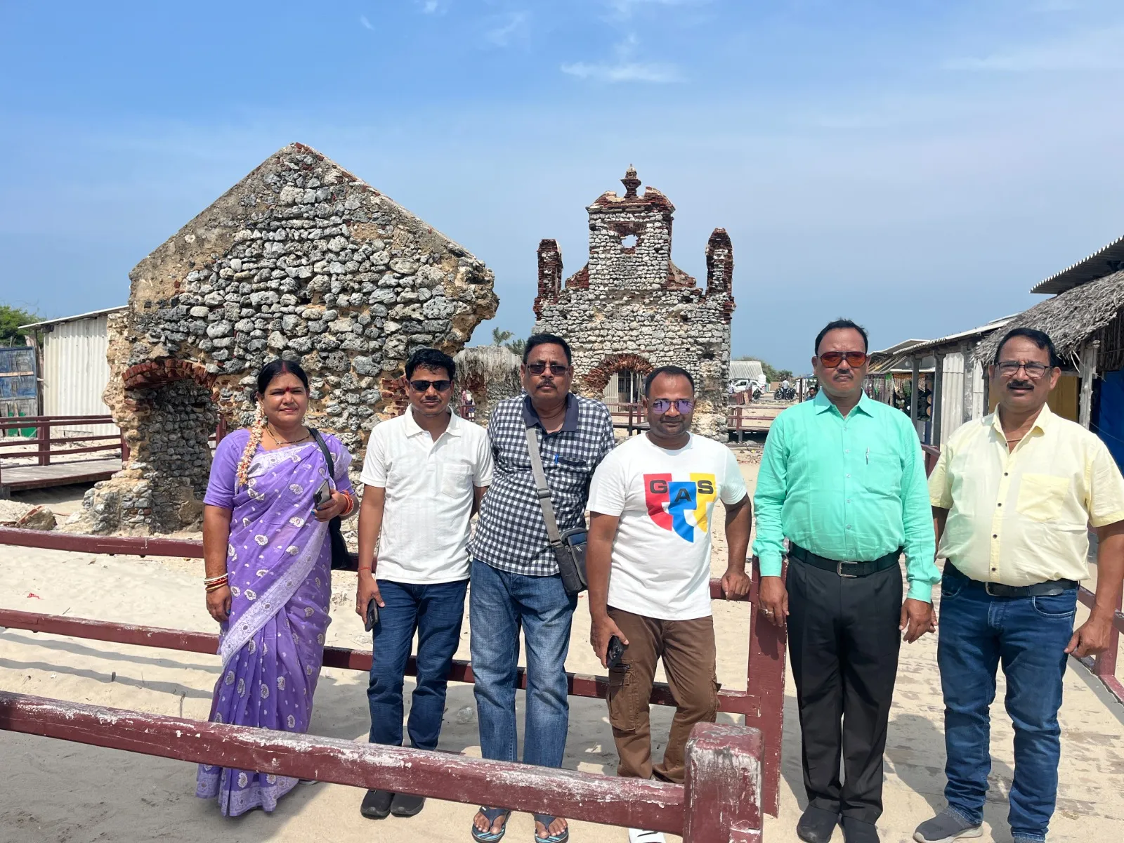 Adventure Holiday group during the Tamil Nadu tour