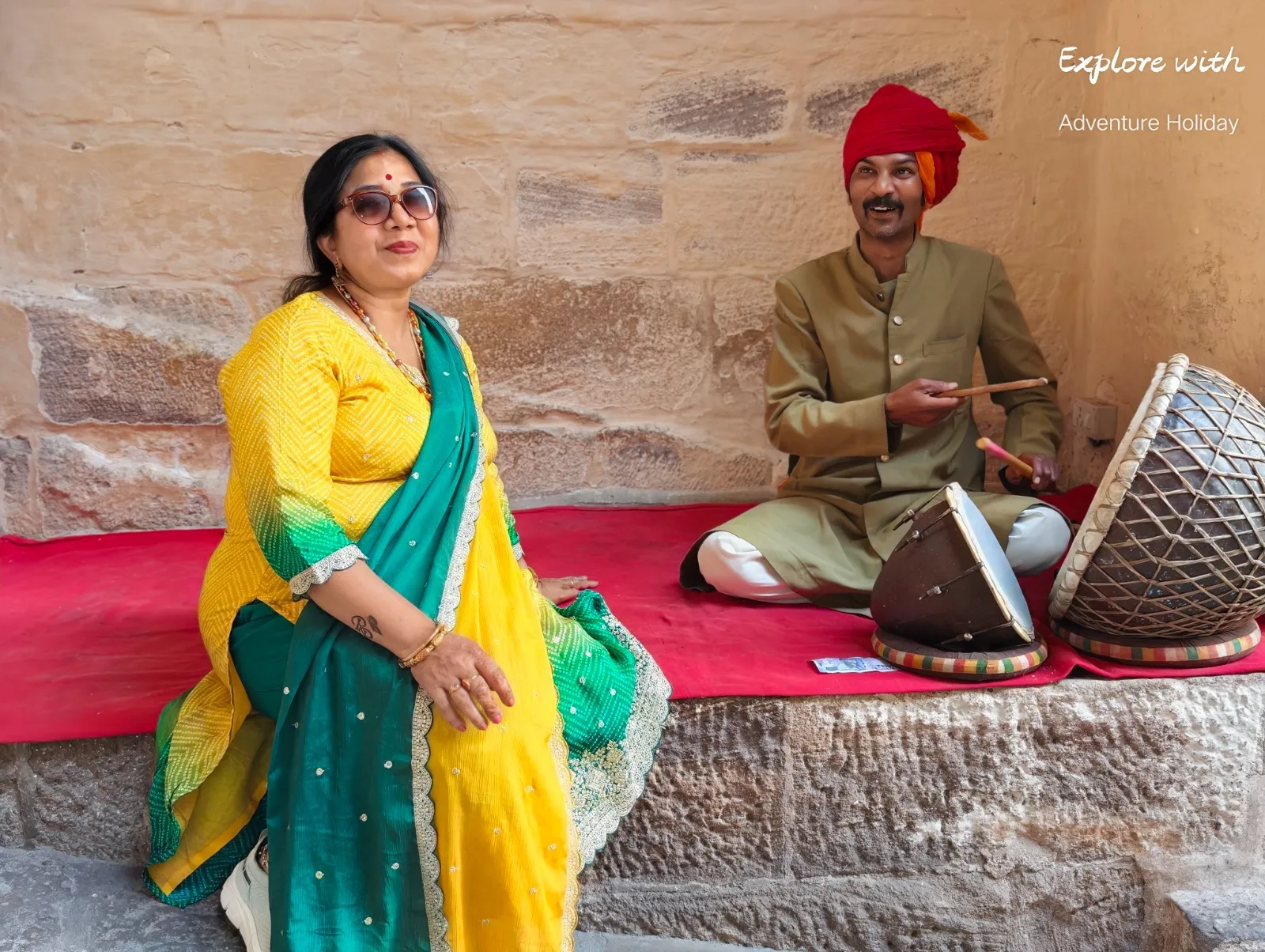 Adventure Holiday group during the Rajasthan tour