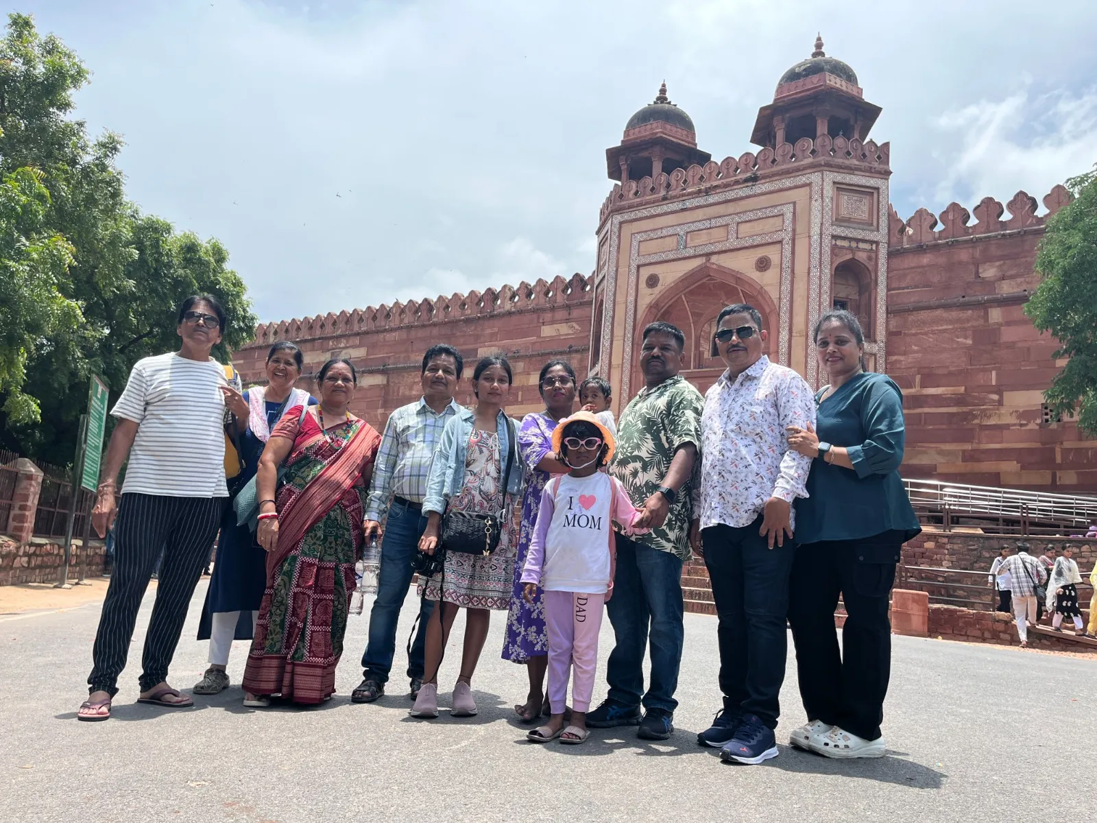 Adventure Holiday group during the Agra tour