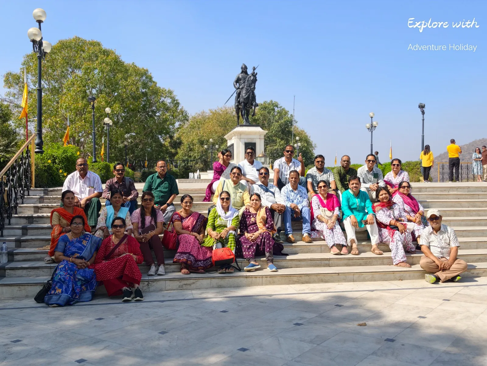 Adventure Holiday group during the Rajasthan tour