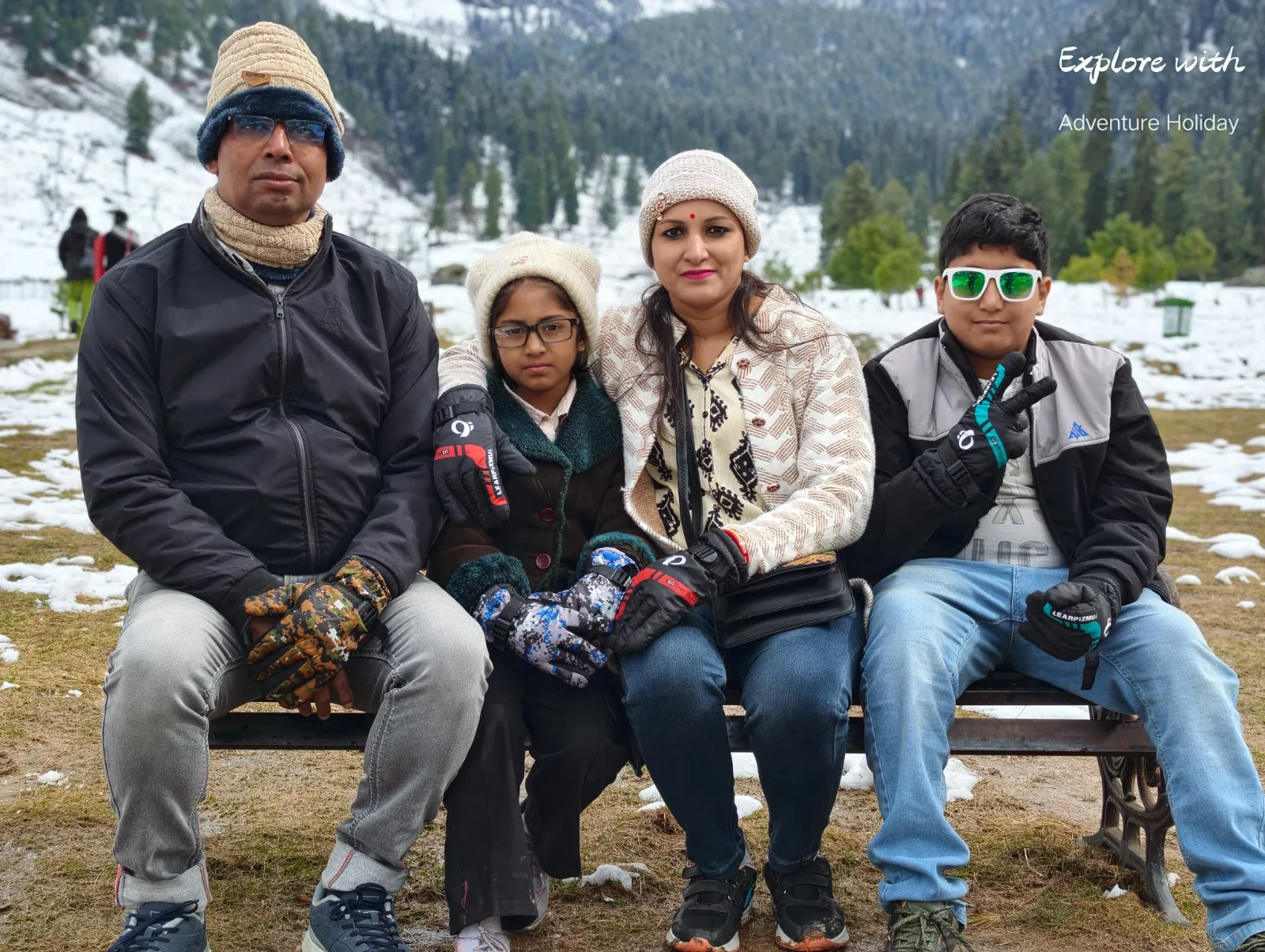 Adventure Holiday group during the Kashmir tour