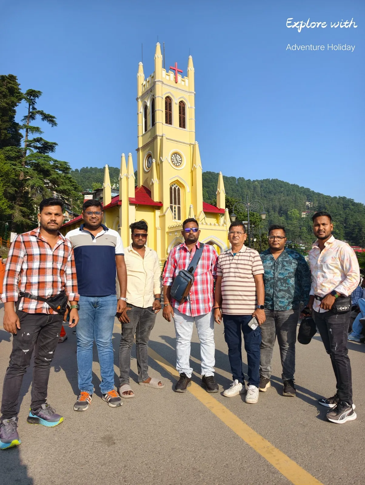 Adventure Holiday group during the Shimla tour