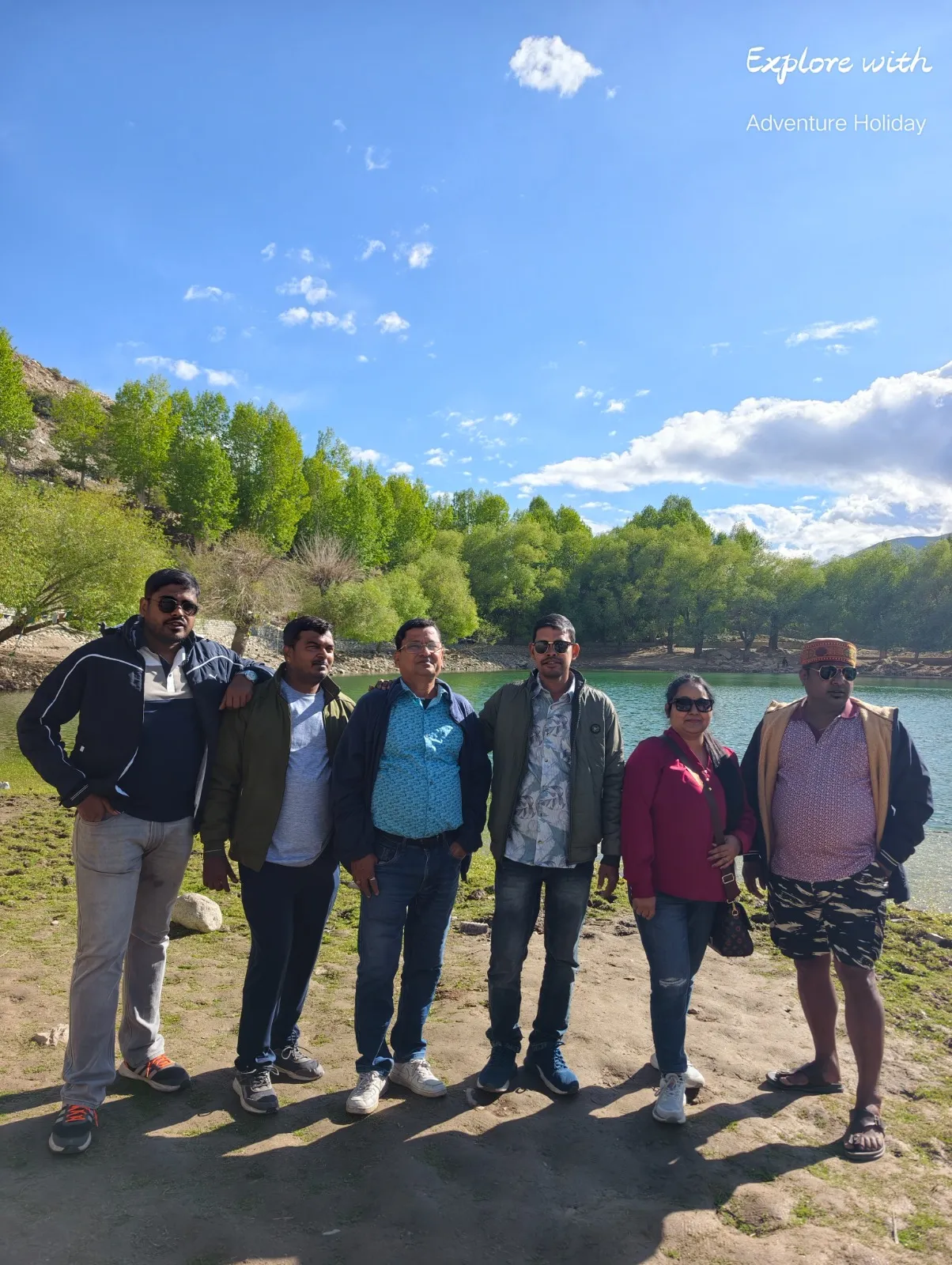 Adventure Holiday group during the Spiti Valley tour