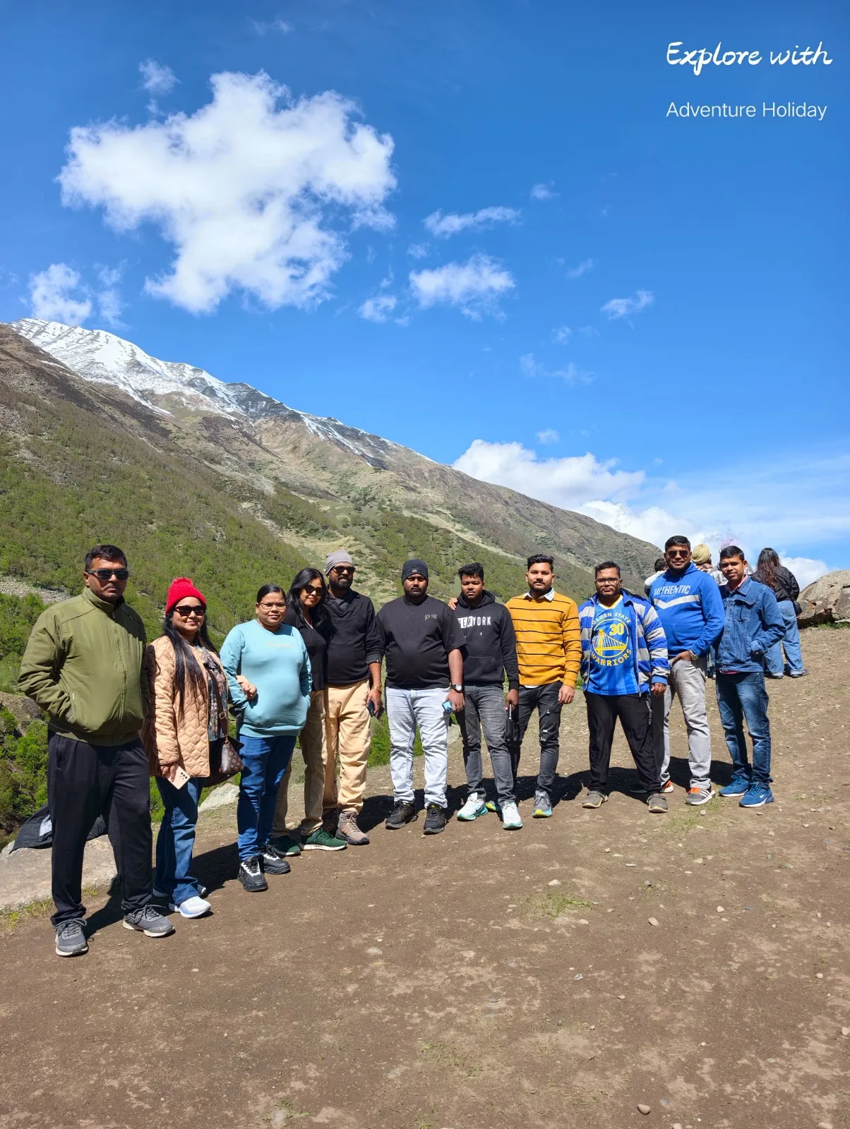 Adventure Holiday group during the Spiti Valley tour