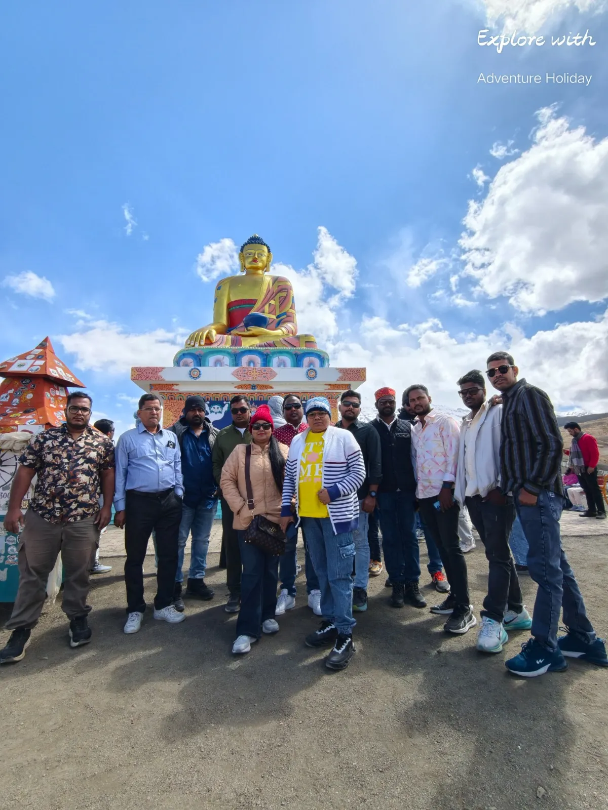 Adventure Holiday group during the Spiti Valley tour