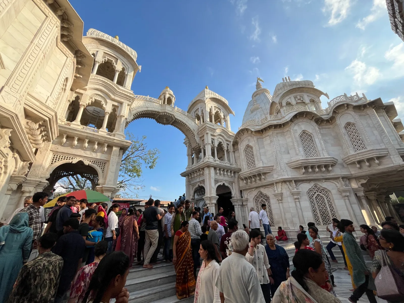 Adventure Holiday group during the Vrindavan tour